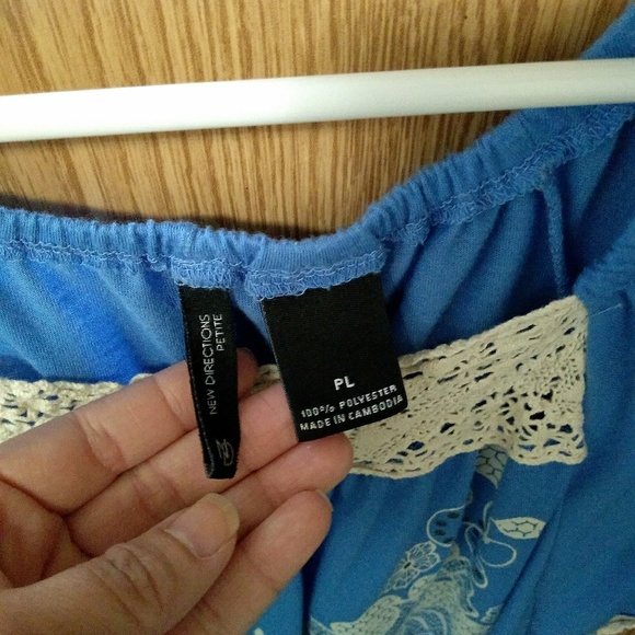 New Directions Blouse Size Petite Large - Picture 3 of 4